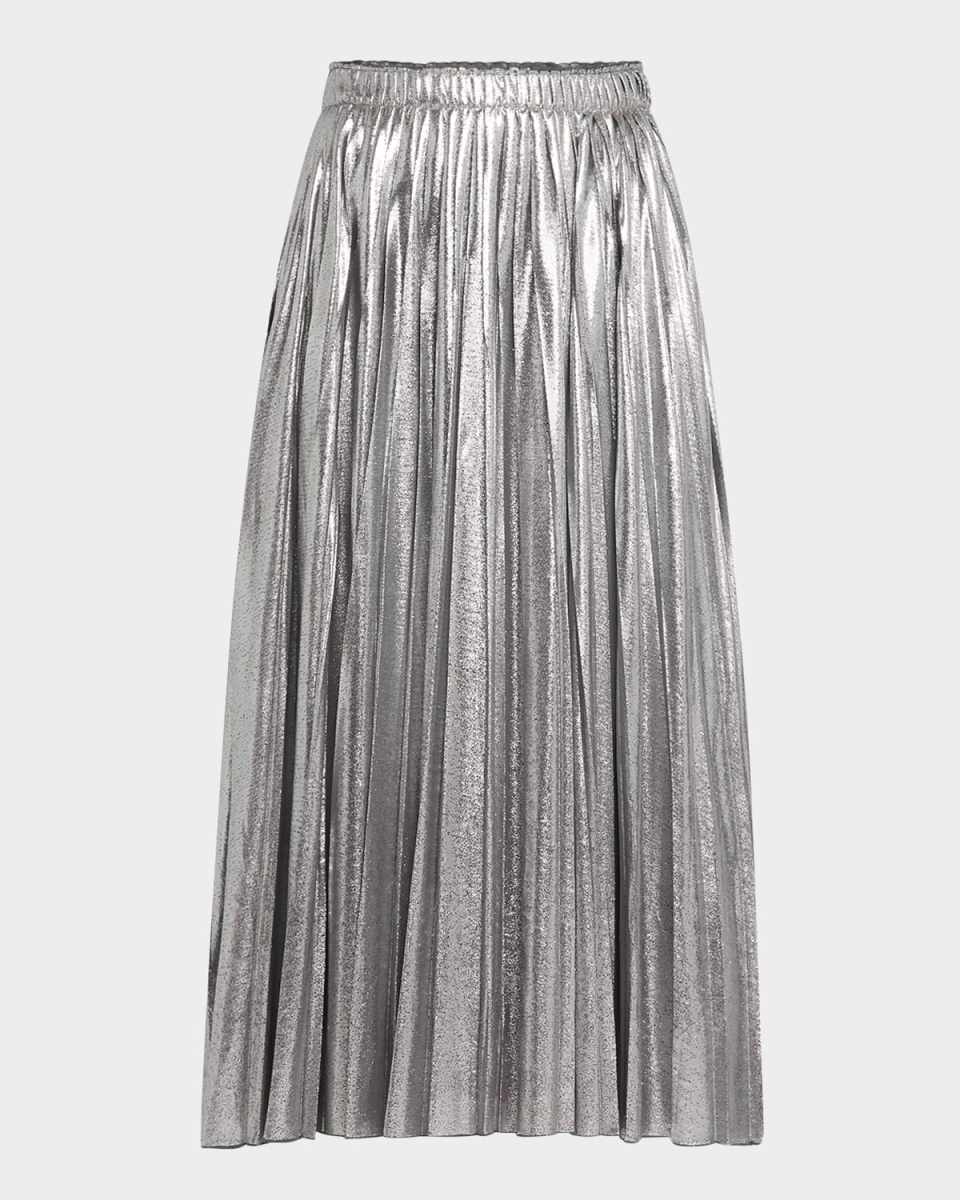 Gamma Pleated Midi Skirt